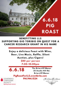 Pig Roast, 6-6-2018 to benefit Gio Toribio